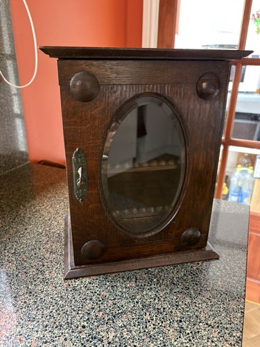 Antique oak display smokers - oak, display/smokers