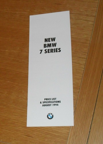 Bmw series price guide - price, e38