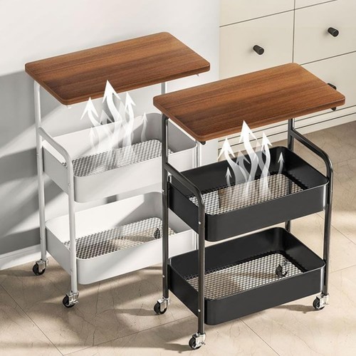 Tier storage trolley cart - 3, on