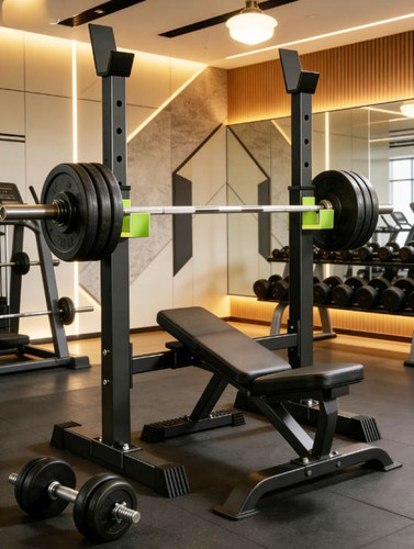 Black squat rack stand olympic - rack,