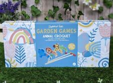 Summer Fun Wooden Animal Croquet Set Outdoor Family  Garden Game 6+ Easy Rules