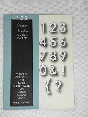 Memory box parker numbers - parker, die