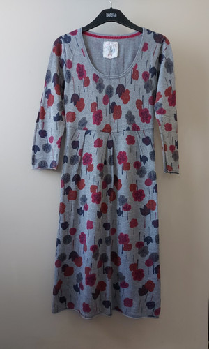 Mantaray grey floral - grey, cotton