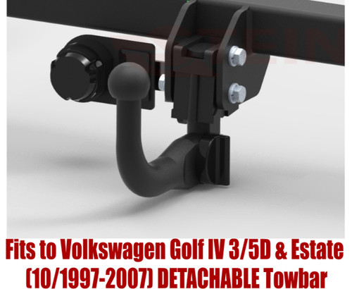 Detachable tow bar for - for, golf