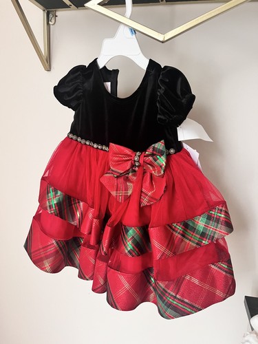 Bonnie jean red plaid black - jean,