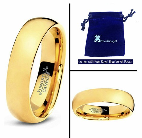 6mm men ladies genuine gold - or,