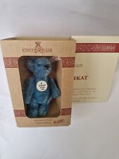 RARE STEIFF MEMBERSHIP CLUB GIFT 1998 BLUE MOHAIR TEDDY BEAR SOFT TOY BOXED