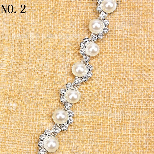 1yard faux pearl beaded - 1yard,