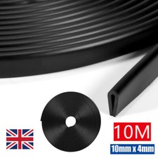 10M U-shape Car Door Boot Window Edge Protector Seal Strip Rubber Trim