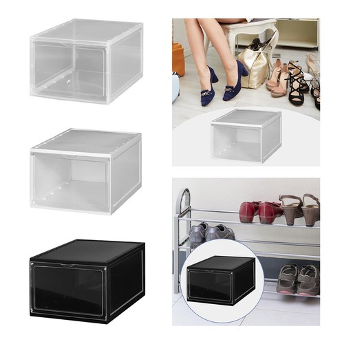 Shoe box stackable - shoe, bins
