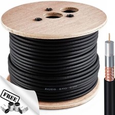 Black RG58 Coaxial Cable Drum