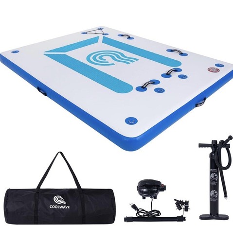 Inflatable floating dock - floating,