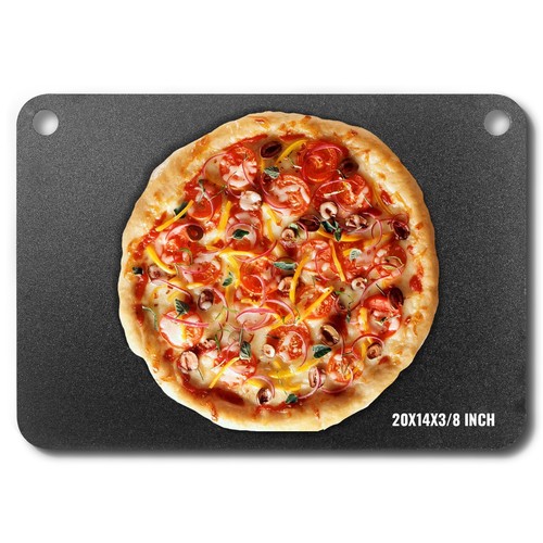 Vevor pizza steel - pizza, 20"x14"x3/8"