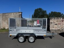 BRAND NEW 8,7ft x 4,2ft TWIN AXLE NIEWIADOW TRAILER WITH 80CM MESH AND RAMP 750K