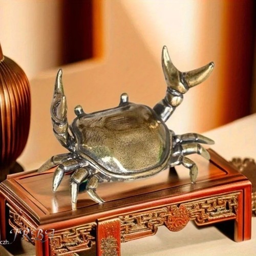 Pure brass crab - pure, figurine