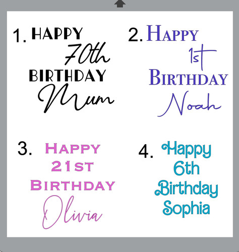 Personalised happy birthday - personalised,