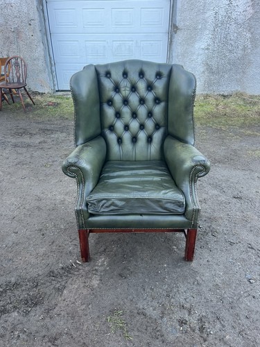 Vintage green leather - vintage,
