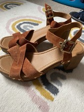 Topshop Clog Leather Suede