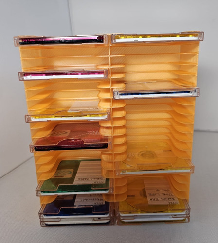 Transparent orange minidisc - transparent,