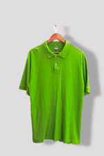 Vintage Fila Neon green mens regular fit large short sleeve polo shirt| SKU 2764