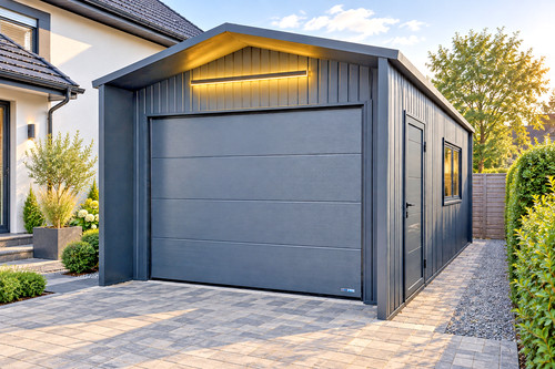 Metal steel garage 6m - steel,