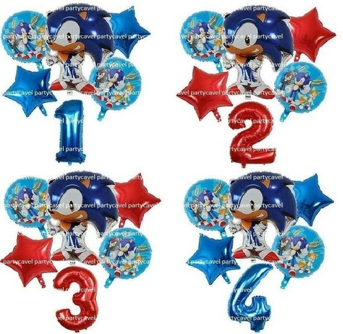 6pcs sonic the hedgehog - the, theme