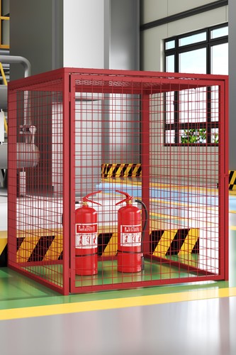 Metal safety cage - cage, gas
