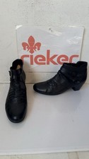 Rieker Black Leather Ankle