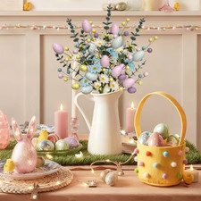 Easter egg floral - egg, stems