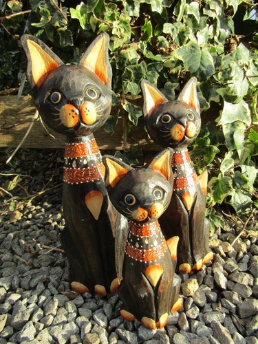 Hand carved made wooden brown - made,