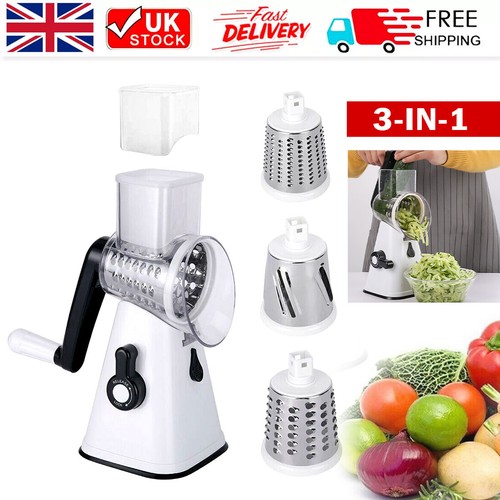 Rotary food slicer - 3-in-1,
