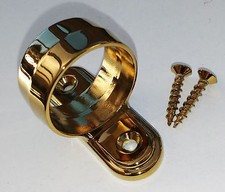 Sliding Sash Window Eye Ring Pull Handle Finger Lift Gold / Brass Finish Screws