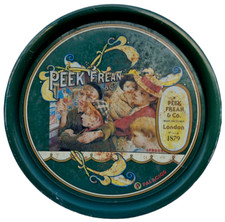 Vintage Old Antique Rare Peek Frean Litho. Tin Tray / Plate Sign Board , London