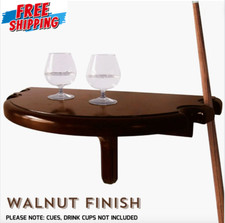 Wall Mount Drink Table Game Room Shelf Cue Holder Billiards Pool Deck Bar Table