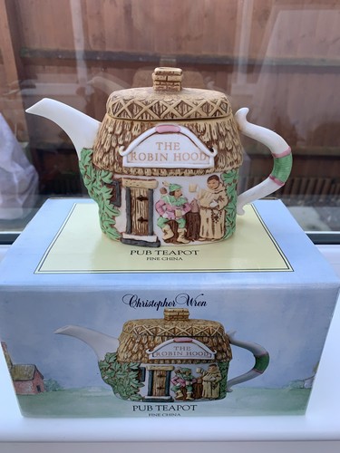 Vintage decorative pub teapot - decorative,
