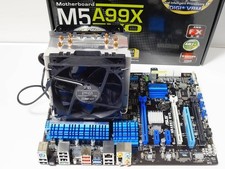 ASUS M5A99X Evo AM3+ Motherboard AMD FX-8350 CPU 16GB RAM Cooling Used