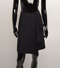 Vintage Kenzo Jungle 90's Black Wrap Mini Skirt Size 42