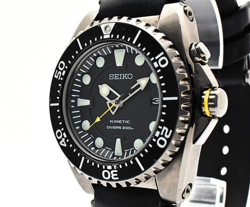 Seiko kinetic 5m62 0bl0 black - 5m62-0bl0,