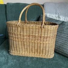 Vintage Wicker Tote / Basket