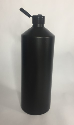 Empty 500ml black hdpe plastic - empty,