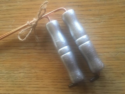 Silver 4 dowsing rods - in,
