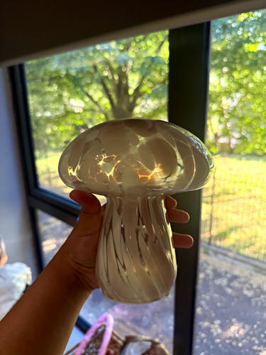 Glass mushroom led night light - mushroom,