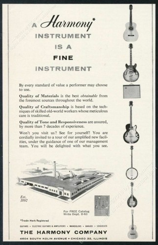 1963 harmony guitar electric - 1963,