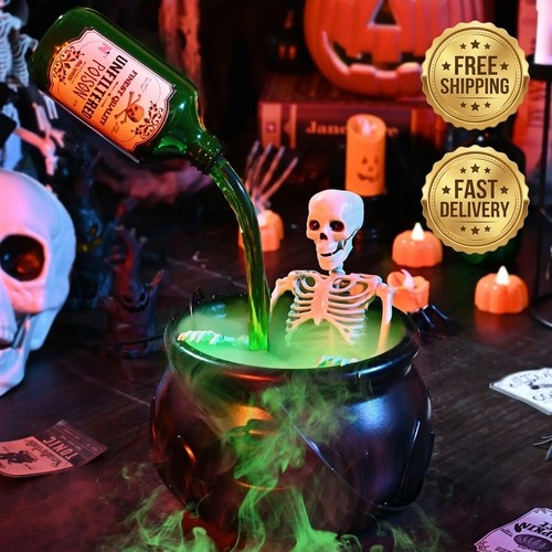 Halloween witch cauldron - witch, with