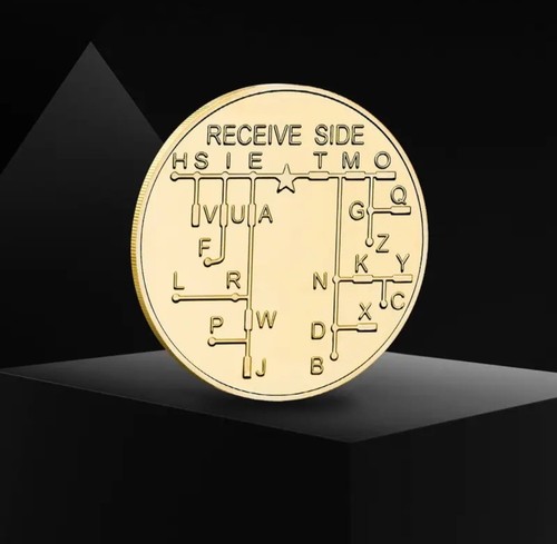 Morse code coin key - code, send