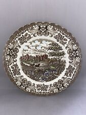 VINTAGE OLDE COUNTRY CASTLE by BRITISH ANCHOR IRONSTONE LARGE DECORATIVE PLATE