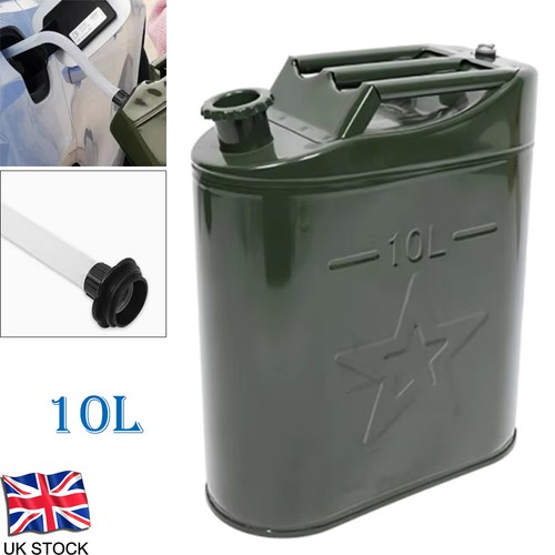10l metal jerry can green - metal, car