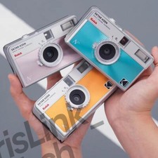 Kodak EKTAR H35N 35mm Half-Frame Camera w/ Built-in Flash & Colorplus 200 Film