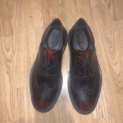 Mens zara burgundy shoes - mens,