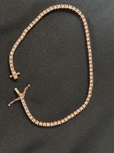 9ct rose gold tennis bracelet
